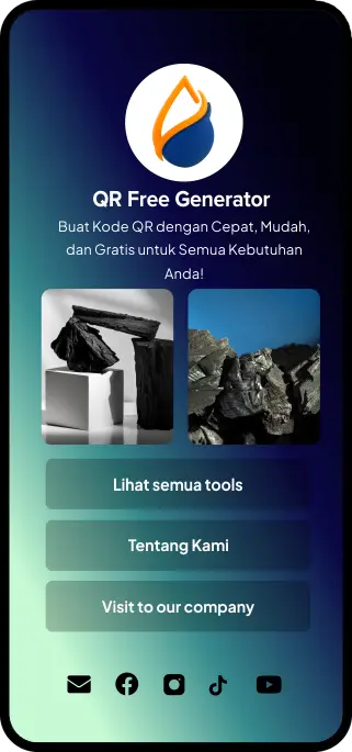 Tangkapan layar contoh halaman bio